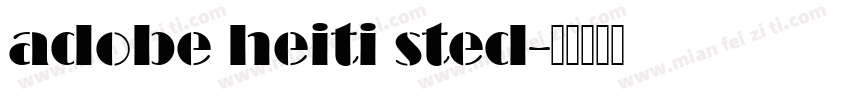 adobe heiti sted字体转换